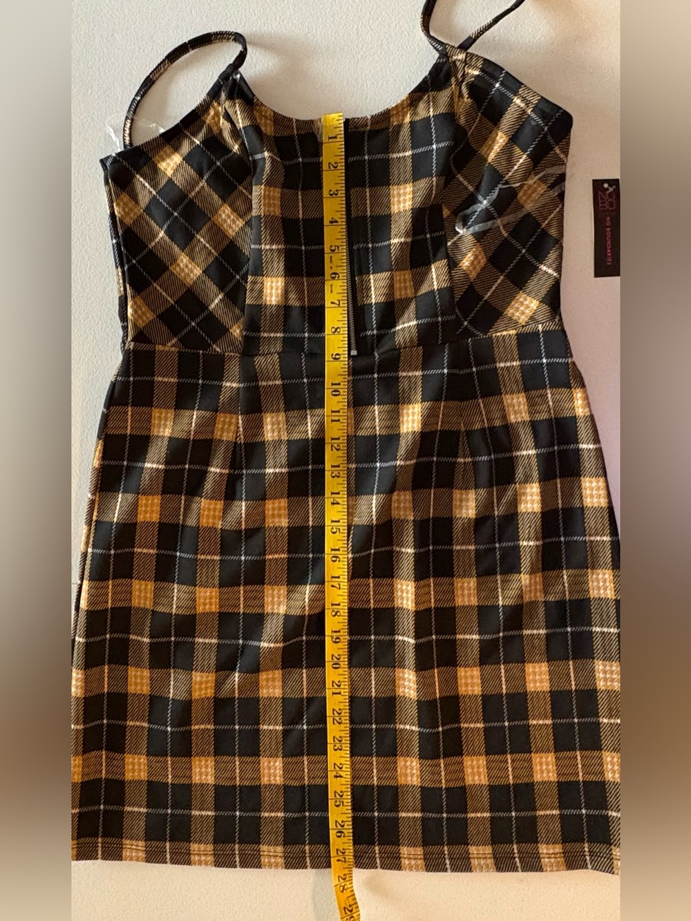 NWT NOBO plaid mini dress academia 90s y2k grunge clueless - Picture 7 of 7